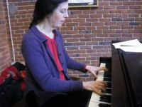 Allison on piano Allison on piano