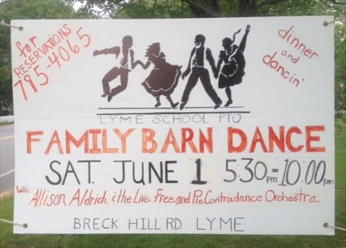 Sign for the Live Free and Pie Contradance Orchestra Sign for the Live Free and Pie Contradance Orchestra